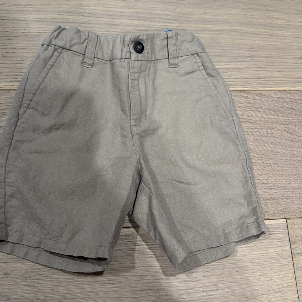 Janie and Jack Gray Casual Shorts with Elastic Waistband - Picture 2 of 4